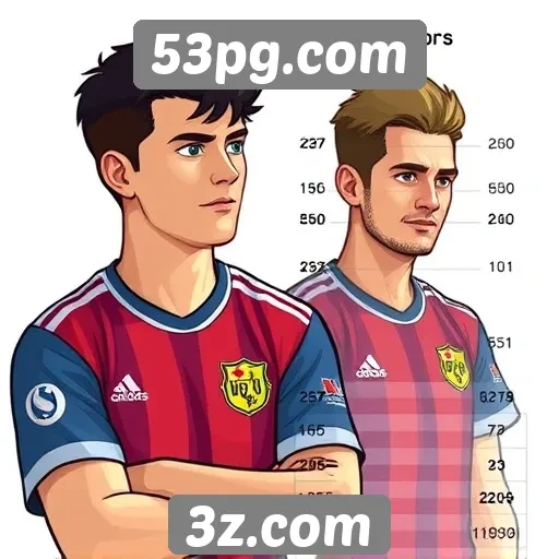 Estatísticas de jogadores no site 53pg.com